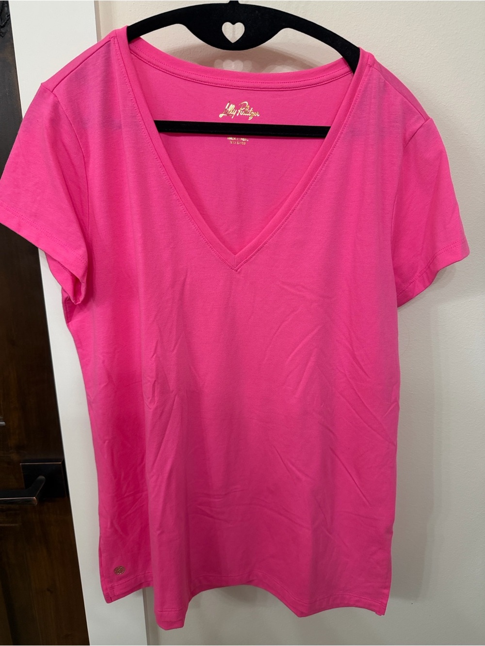 Lilly Pulitzer Meredith Tee in Passion Fruit Pink - Picture 2 of 5